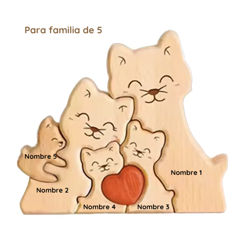 Puzzle Personalizado de Gatos